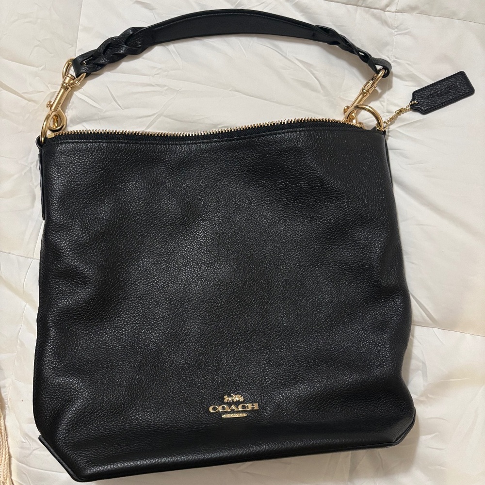 Coach Black Leather Handbag